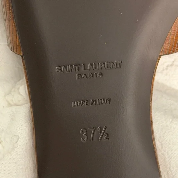 Saint Laurent leather tribute Women's Sandals - Picture 7 of 7